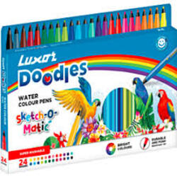Luxor Doodles SKETCH-O-MATIC Water Colour Pens 24 Shades